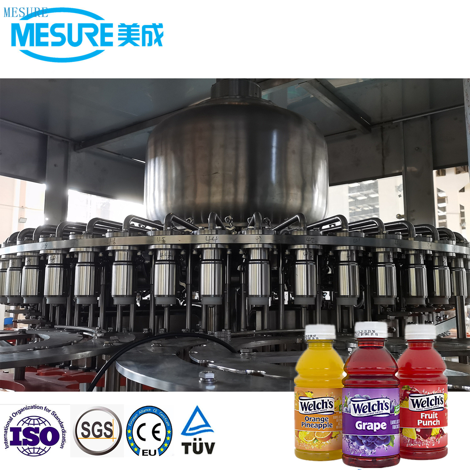 Machine de remplissage de jus de jus frais 24000. 