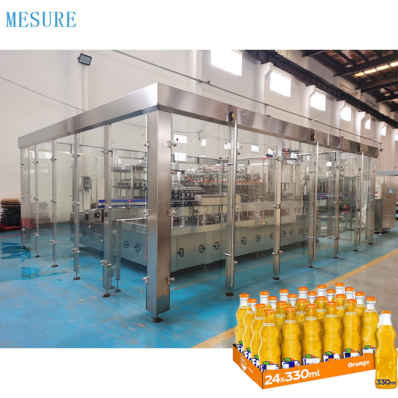 Bouteille en verre de précision automatique