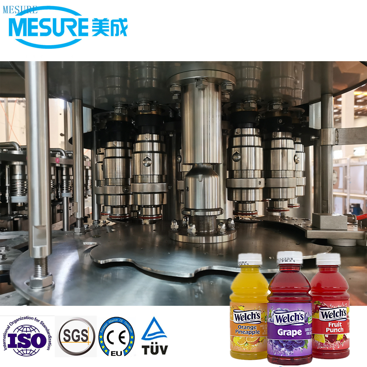 Machine de remplissage de jus de jus frais 24000. 