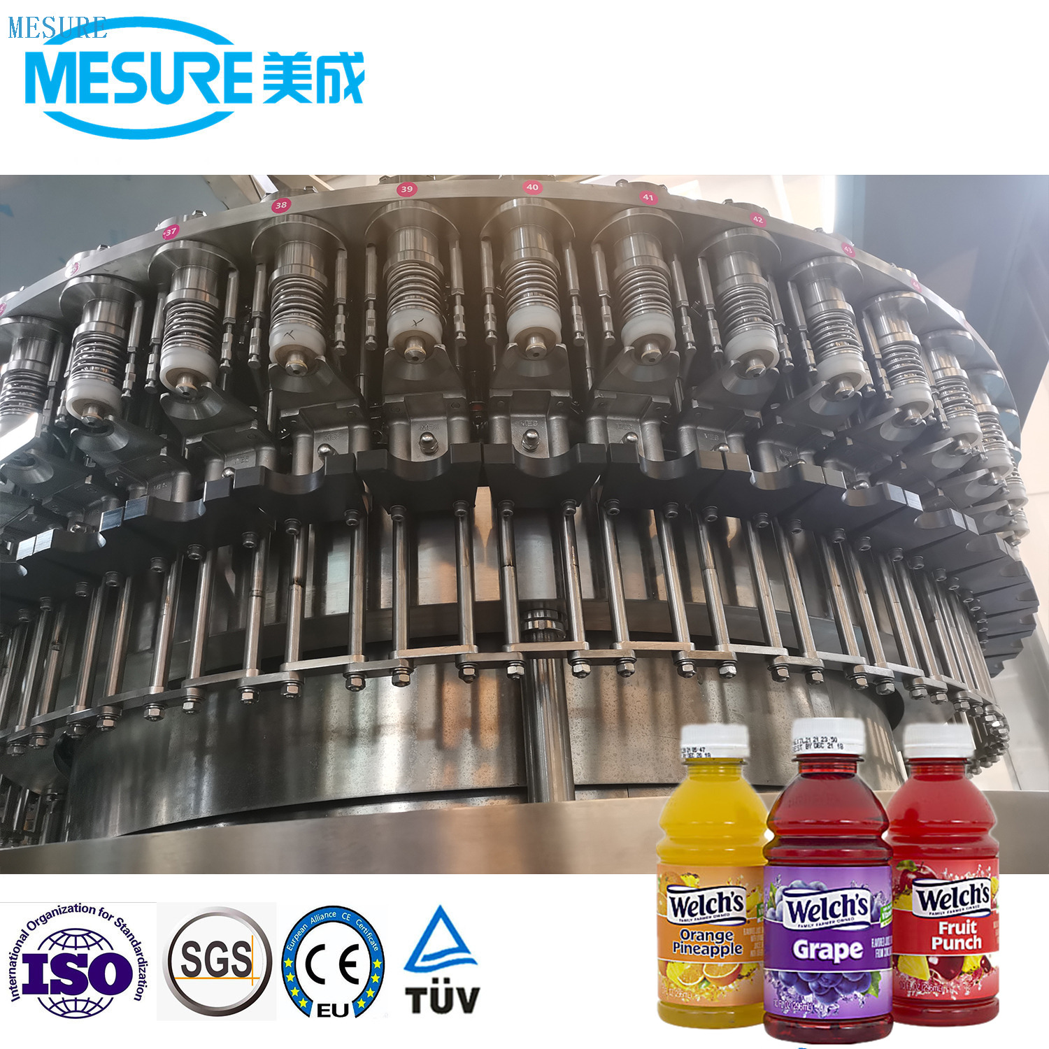 Machine de remplissage de jus de jus frais 24000. 