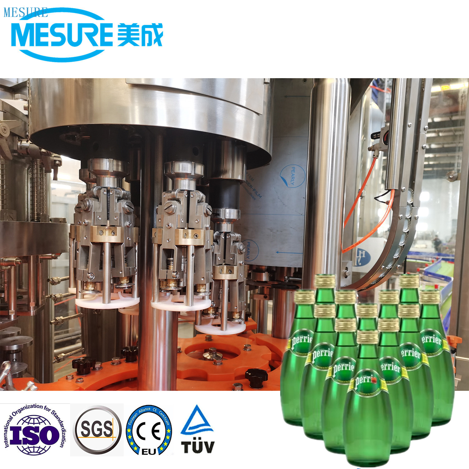 Machine de remplissage de boisson gazeuse efficace