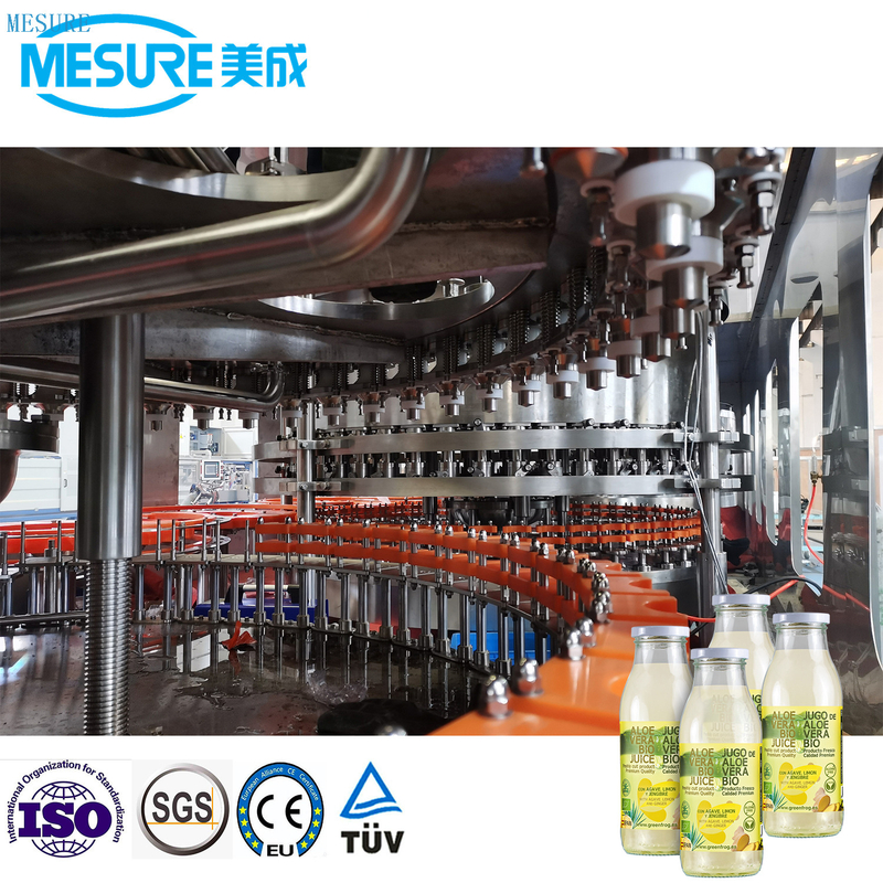 Machine de remplissage de jus de bouteille en verre de 12000 mb.