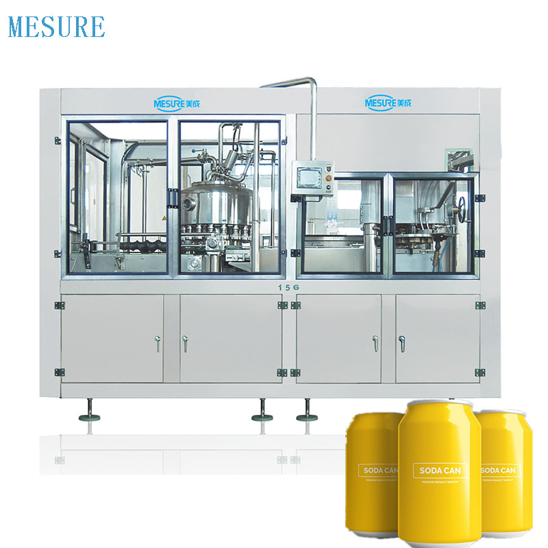 Compactage compact Carbonaté de la ligne de remplissage pour les petites entreprises, configuration réglable