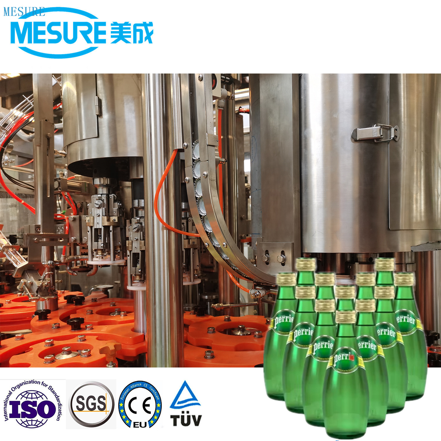 Machine de remplissage de boisson gazeuse efficace