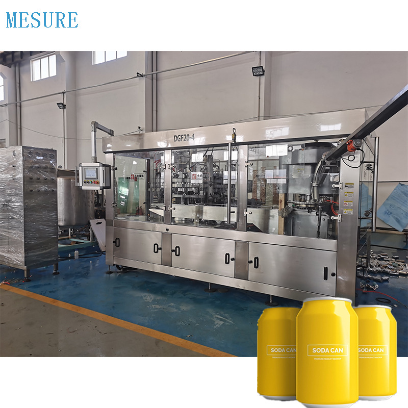 Compactage compact Carbonaté de la ligne de remplissage pour les petites entreprises, configuration réglable