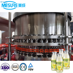 Machine de remplissage de bouteille de bouteille en verre 3 en 1 rinçage.