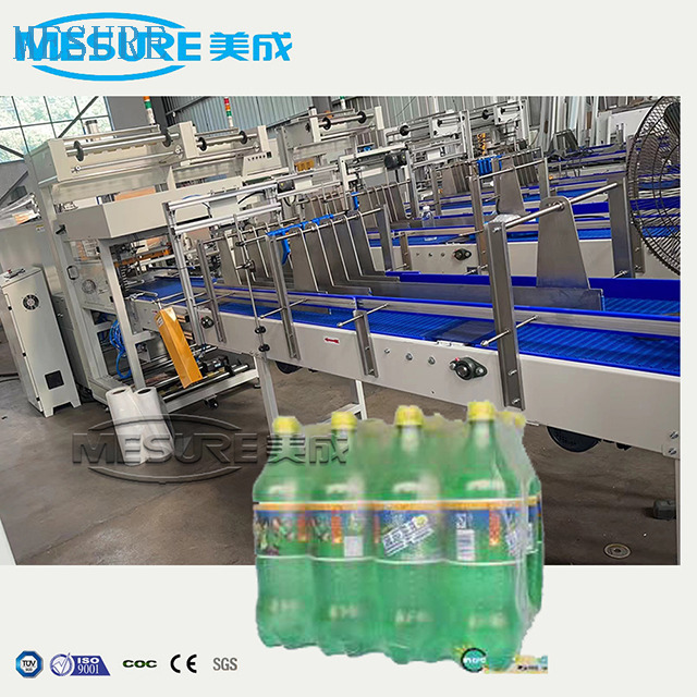 Automatique L Type Two Roll Roll PE Film de chaleur Retron rétractable Machine de wrapper pour bouteille Can Brinks